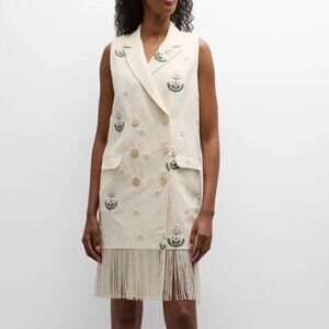 Eddy Embroidered Vest Mini Dress